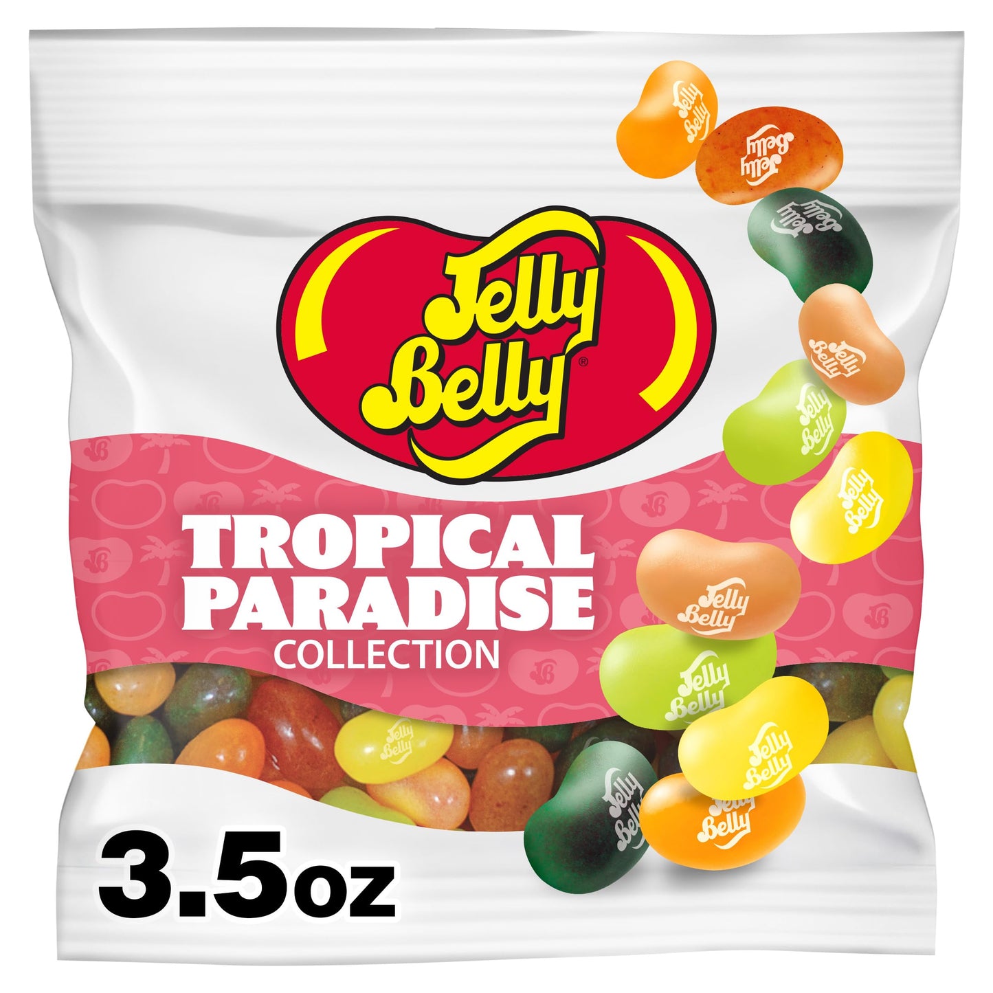 Jelly Belly Tropical Paradise Jelly Bean Collection - 3.5 oz Grab & Go Bag - Genuine, Official, Straight from the Source