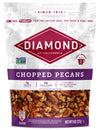 Diamond of California Chopped Pecans for Baking, Snacking and Salads, 24 oz. Total / 8 oz. Each (3 Pack)
