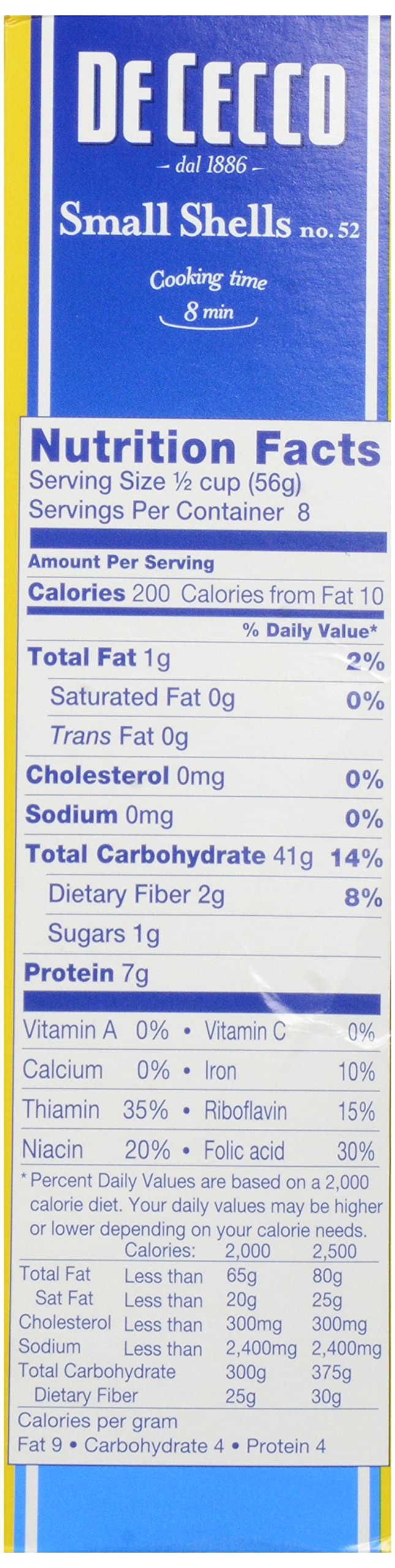 De Cecco Pasta - Pasta - Conchiglie - Case Of 20 - 16 Oz(D0102H5W8Np)