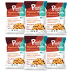 P-Nuff Crunch Baked Peanut Puffs - Vegan, Gluten Free, Low FODMAP, 20g Protein, 4oz Bag, Cinnamon, Pack of 6