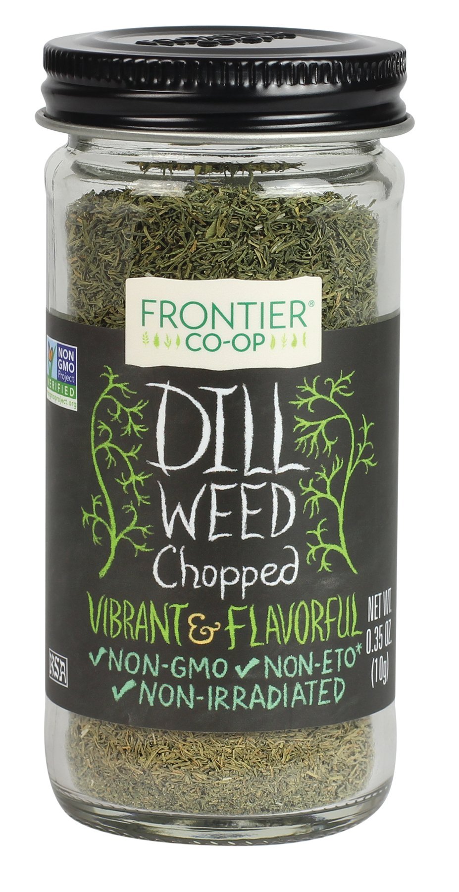 Frontier Co-Op Dill Seed 0.35 Ounce Bottle Cut & Sifted Delicate Flavor Pairs With Salads Sauces And Fish Kosher