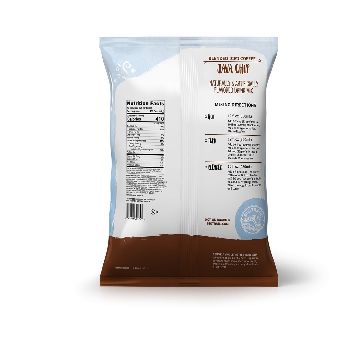 Big Train Java Chip Blended Ice Coffee Beverage Mix, 3.5 Pound (Pack of 1)