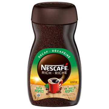 NESCAF   RICH Decaffeinated,dark roast Instant Coffee 100g