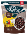 Seven Sundays Sunflower Cereal, Real Cocoa, 8 Oz Bag, Grain & Gluten Free, 5G Upcycled Protein, 1G Added Sugar, Crunchy Chocolat