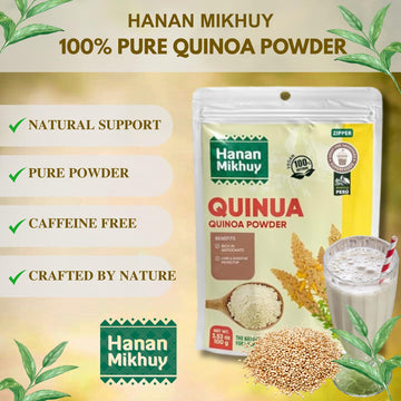 Hanan Mikhuy Quinua 100G - 100% Natural Quinoa Powder For Energy & Digestion, Vegan, Non-Gmo, Gluten-Free, Keto From Peru (3.53O