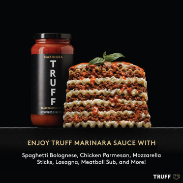 TRUFF Pasta Sauce, Black Truffle Marinara | Flavorful Tomato Sauce for Pasta, Pizza, and More | Non-GMO, Vegan, Pack of 2 (Marin