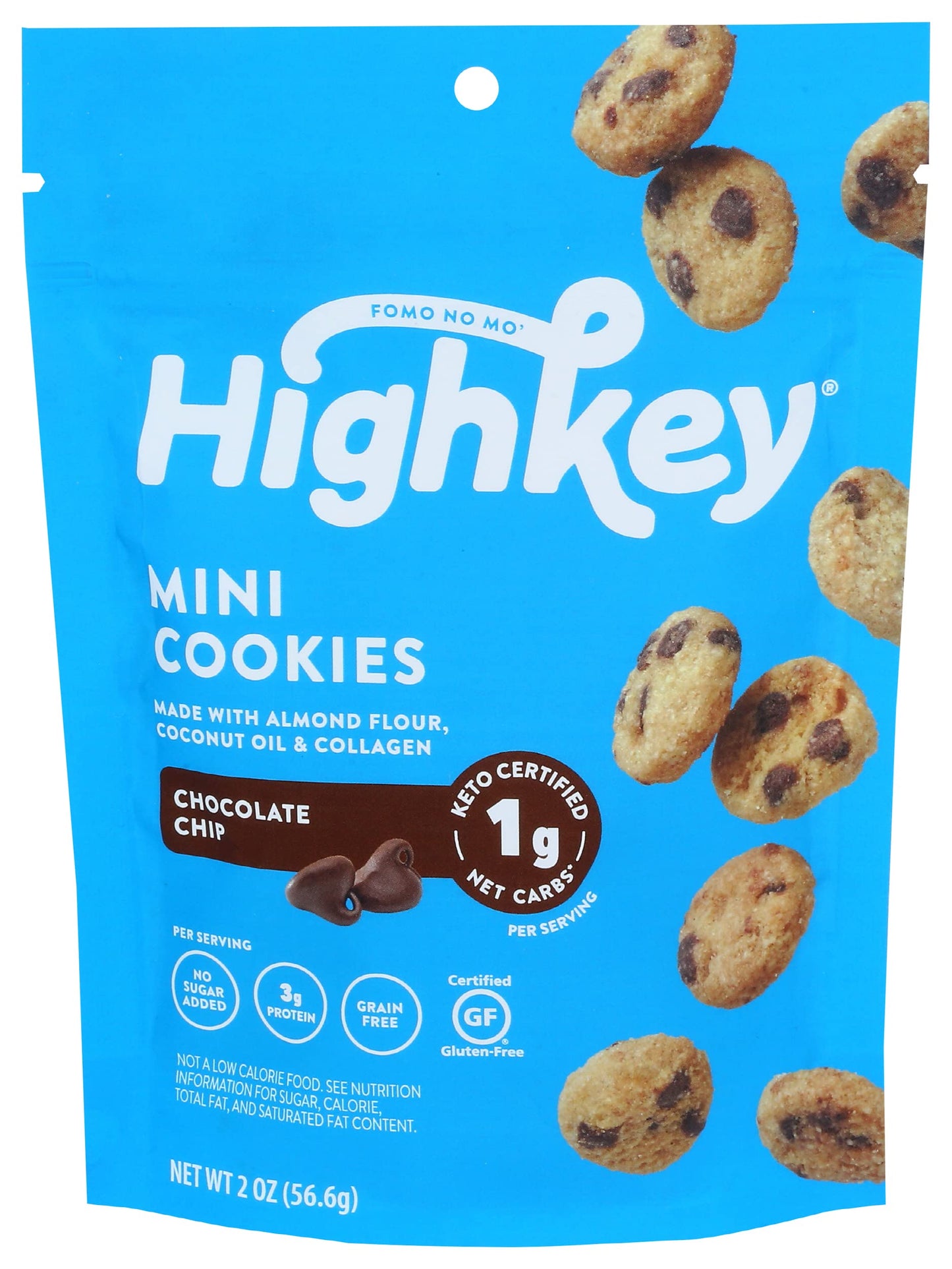 Highkey Chocolate Chip Mini Cookies 2 Ounce
