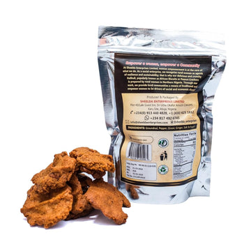 Sheelda Kulikuli Spicy Crunchy Nigerian Peanut Crackers (Pack Of 5) Authentic African Kulikuli Snack, High-Protein Peanut Chips,