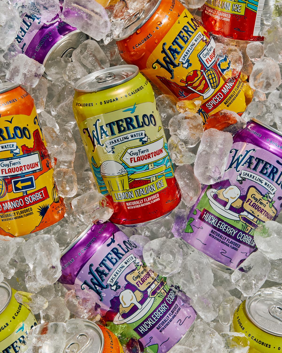 Waterloo Sparkling Water, Spiced Mango Naturally Flavored, 12 Fl Oz Cans (Pack of 12) - Zero Calories and Zero Sugar or Sweetene
