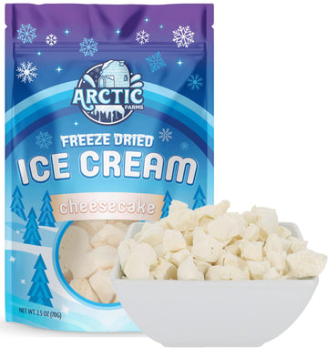 Arctic Farms Freeze Dried Ice Cream Bits - Cheesecake Flavor, Bagged, Does Not Melt