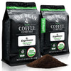 The Bean Organic Coffee Company Il Espresso, Classic Dark Roast, Ground Coffee, 16-Ounce Bags (Pack Of 2), Café Molido Tostado Orgánico