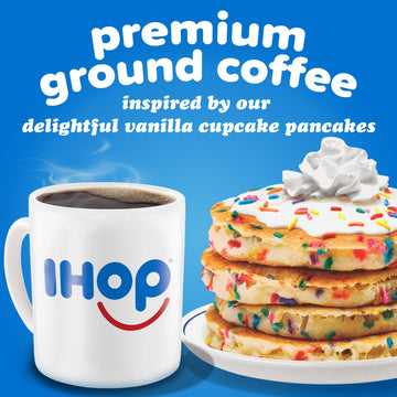 Ihop Vanilla Cupcake Artificially Flavored Ground Coffee, 11 Oz Bag