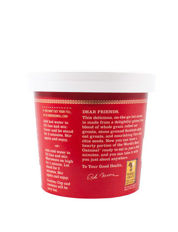 Bobs Red Mill Gluten Free Oatmeal Cup, Apple/Cinnamon