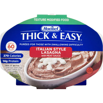 Hormel Thick & Easy Puree Italian Style Lasagna With Meat Sauce 7Oz Bowls - 1/Case Of 7