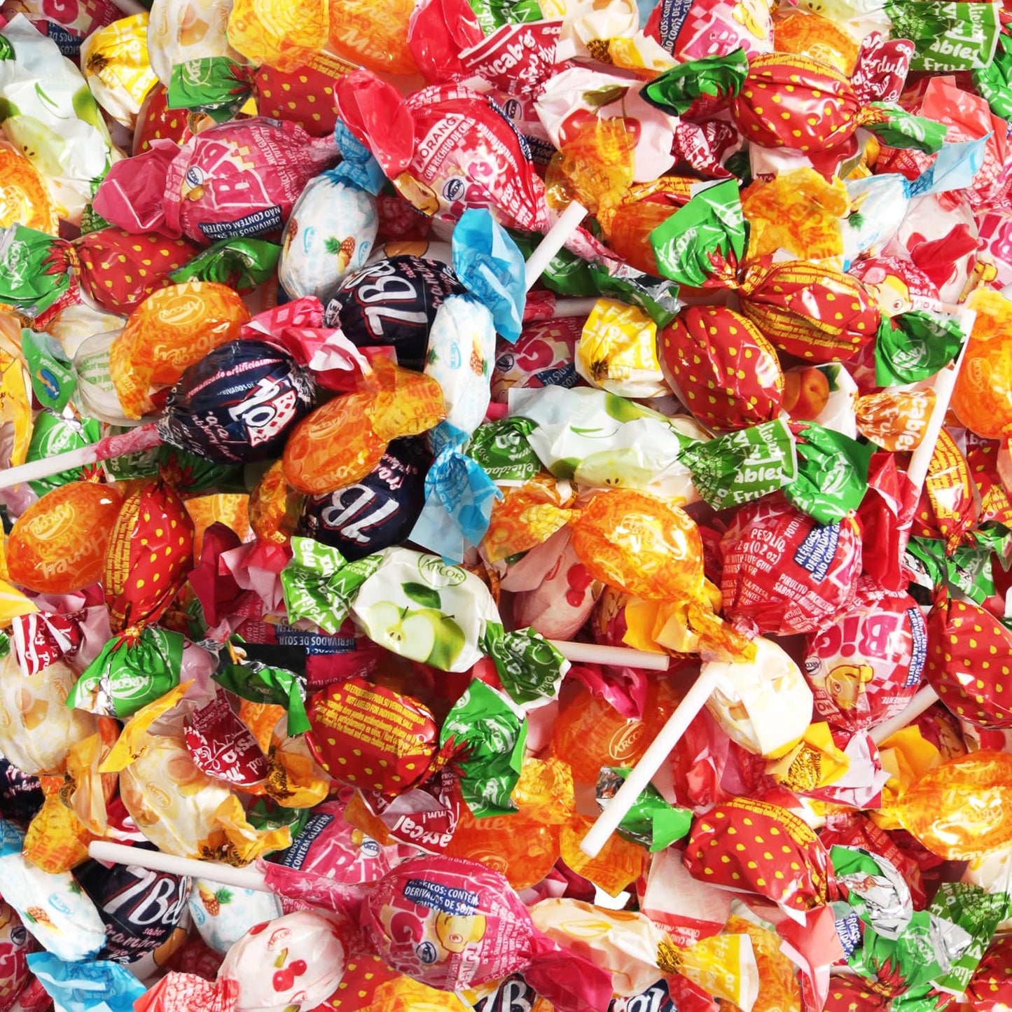 Halloween Assorted Candy Variety Pack - 4 LB Trick or Treat Ready Mix - Bulk Bag of Individually Wrapped Naturally Flavored Sweets - Perfect for Piatas Kids Parties & Birthday Games