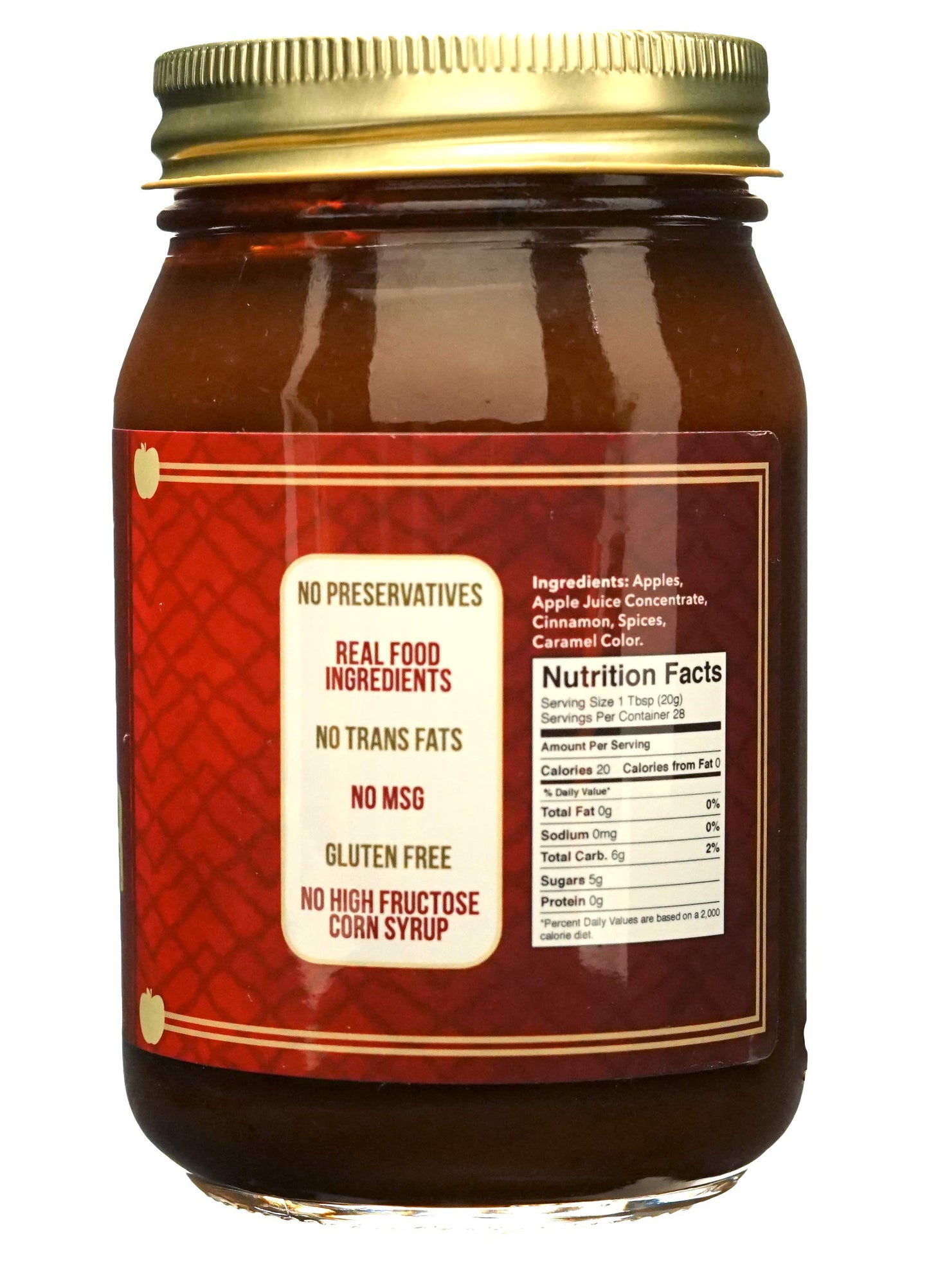 Green Jay Gourmet Apple Butter - Low Sugar, All-Natural Fruit Spread, 19 oz