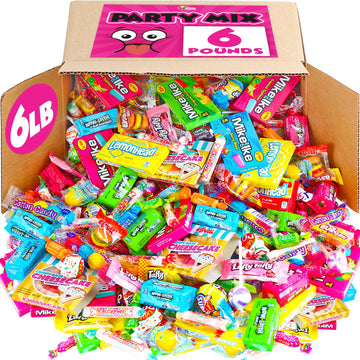Candy Bulk Assortment - 6 Pounds - Easter Egg Candies Filler - Birthday Pinata Stuffers - Individually Wrapped