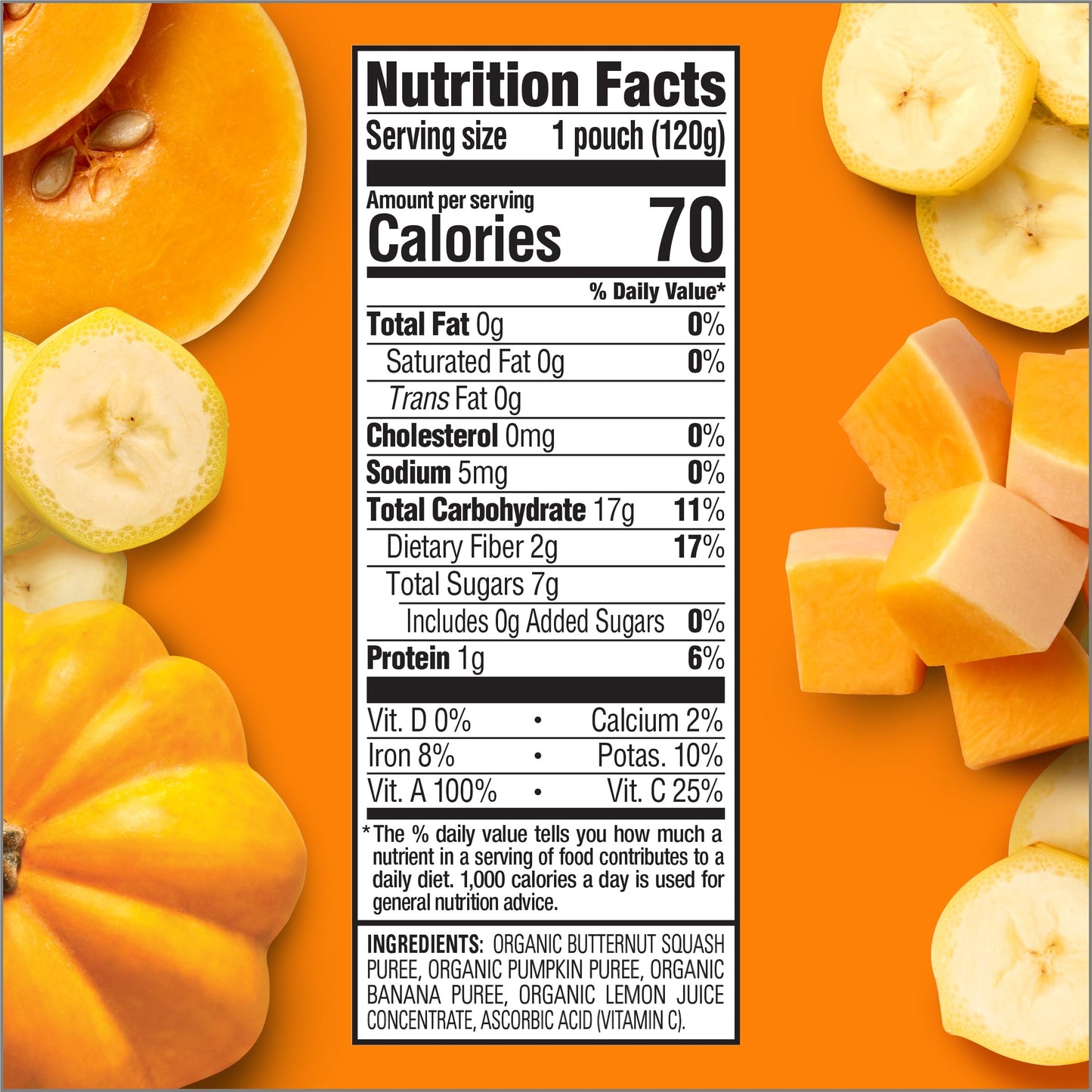 Happy Tot Organics Stage 4 Baby Food Pouches,Gluten Free, Vegan Snack, Love My Veggies, Fruit & Veggies Puree,Squash, Pumpkin &