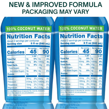 Zico 100% Coconut Water, NO added Sugar, Refreshingly Delicious, Hydration with Electrolytes, 16.9 Fl Oz (Pack of 12)