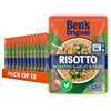 BEN'S ORIGINAL Risotto Roasted Garlic & Herb Flavored Rice, Easy Dinner Side, 8.5 oz Pouch (Pack of 12)