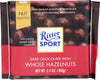 Ritter Sport Whole Hazelnut Dark Bar, 3.5 Oz