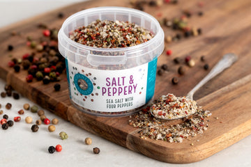 Cornish Sea Salt & Peppery Seasoning | Hand-Harvested | 2.1 oz Resealable Tub