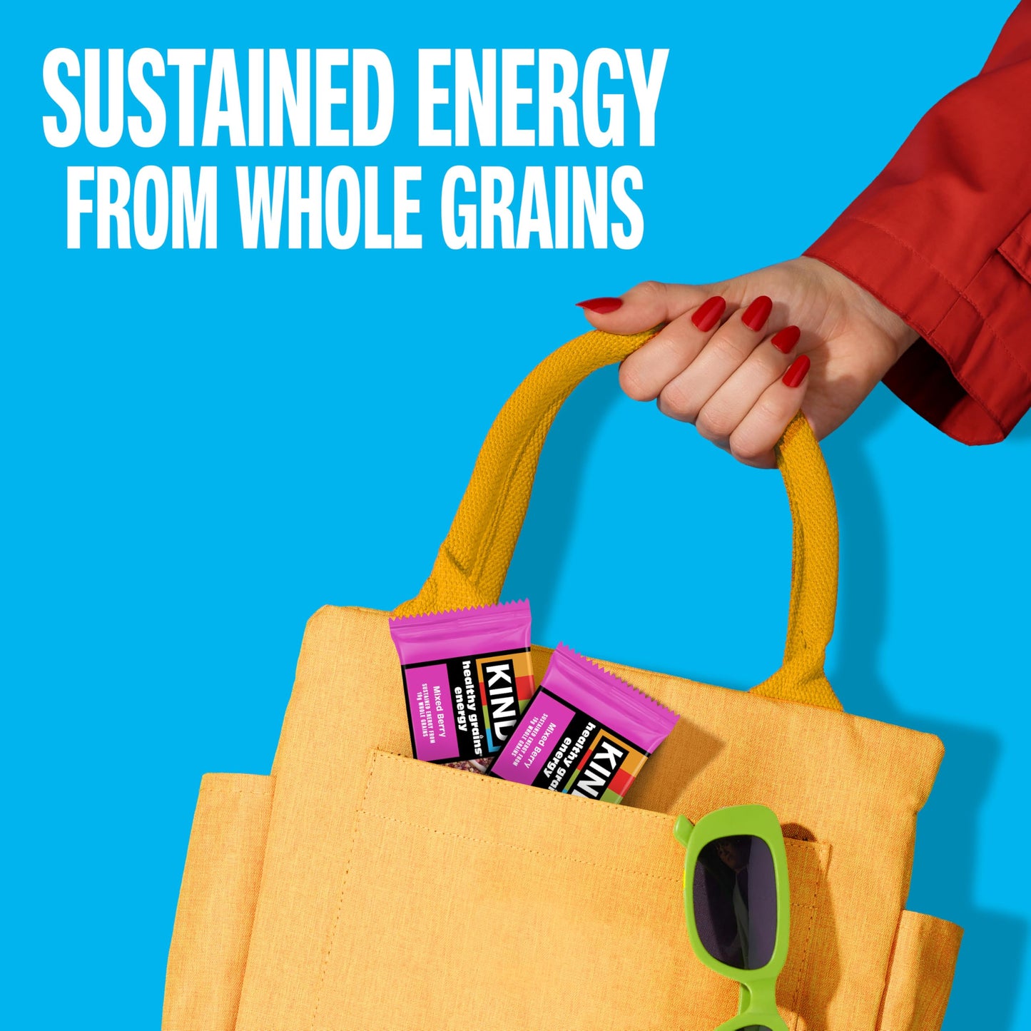 KIND Healthy Grains Energy Bars, Mixed Berry, Gluten Free, 10 Ct Value Pack, 14.1oz