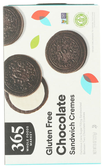 365 By Whole Foods Market Chocolate Sandwich Cremes, 8 Oz