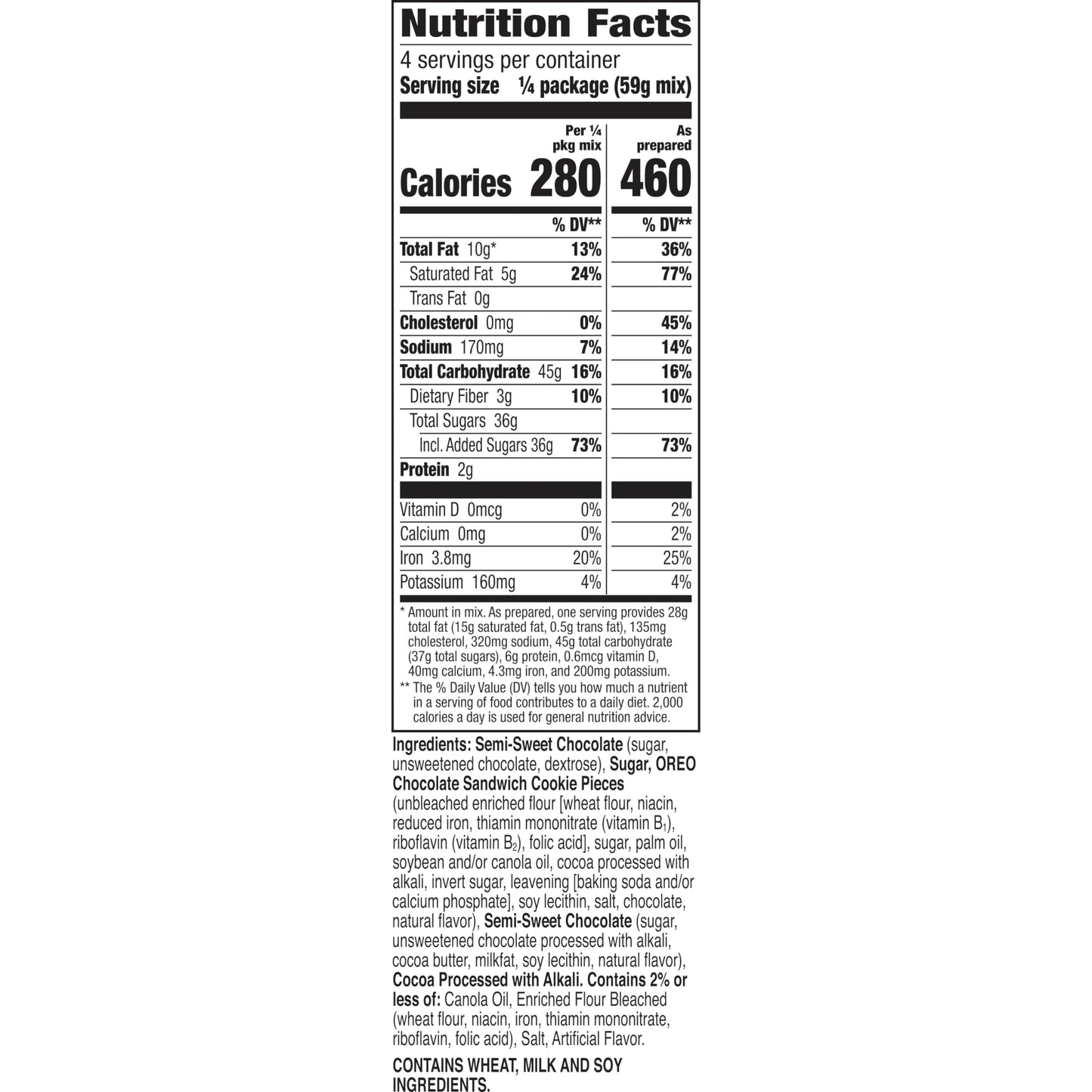 Betty Crocker OREO Lava Cake Mix, Chocolate Lava Cake Baking Mix With OREO Cookie Pieces, 8.3 oz