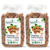 Food to Live - Organic Farro Farfalle Pasta, 1.1 lb (Pack of 2) - Italian Whole Wheat and Non-GMO Bow-tie Pasta, Single Ingredie