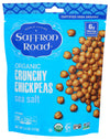 Saffron Road Organic Sea Salt Crunchy Chickpea Snack, 6Oz - Usda Organic, Gluten Free, Non-Gmo, Halal, Kosher, Vegan