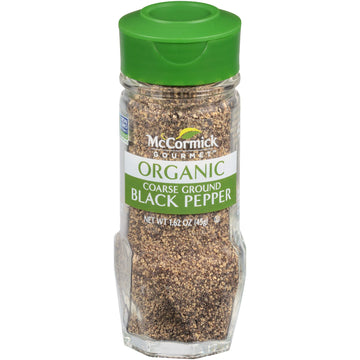 Mccormick Gourmet Organic Coarse Ground Black Pepper, 1.62 Oz (Pack Of 3)