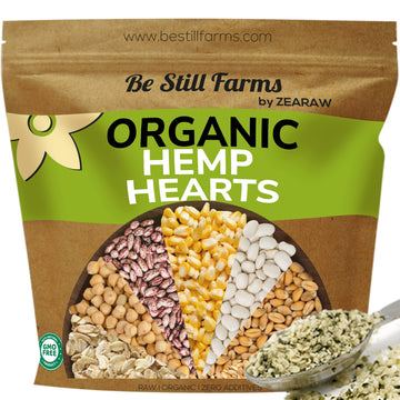 Hemp Seeds Organic Bulk 2.8Lb - Raw Shelled Hemp Seeds By Be Still Farms - Usda Organic | Usa Grown | Non-Gmo | Gluten Free | Vegan |Hulled Hempseeds