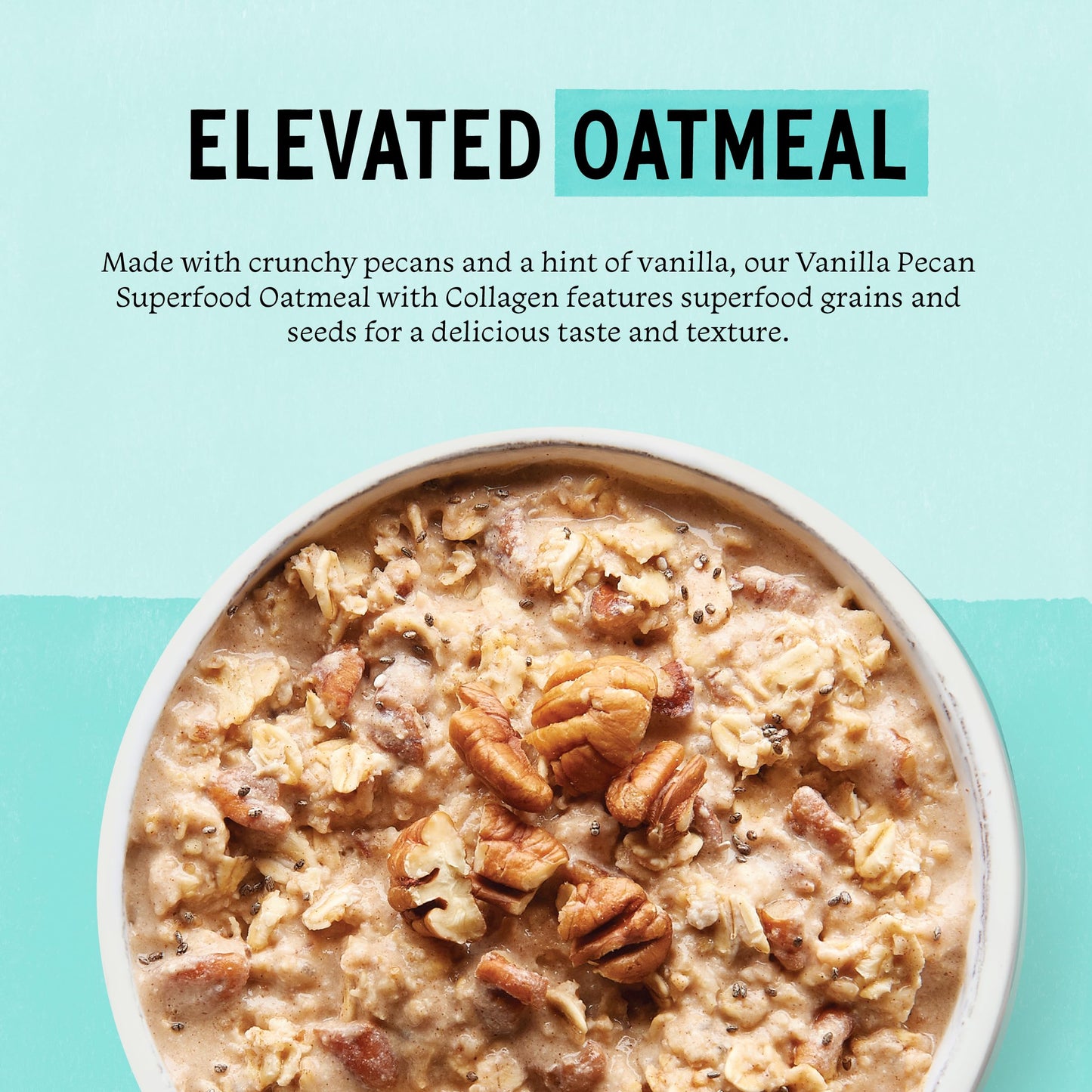 Purely Elizabeth, Vanilla Pecan, Collagen Oatmeal Cups With Nut Butter Packet, Gluten-Free, 2 Ounce (Pack Of 12)