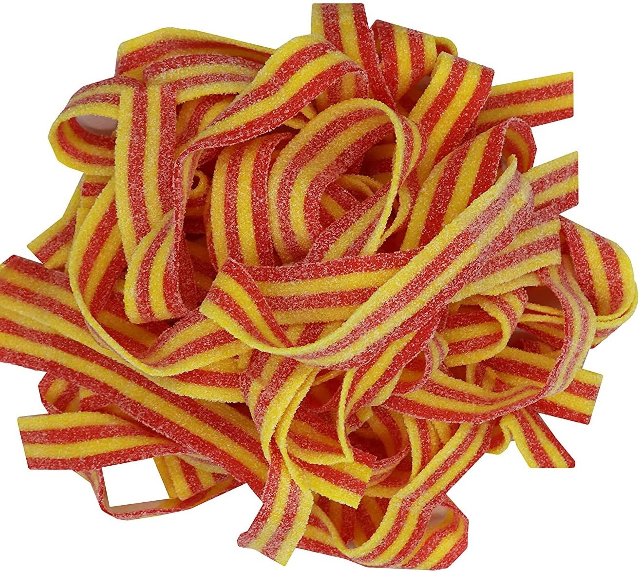 SweetGlob Sour Gummy Belts Candy (1 Pound, Sour Strawberry Banana)
