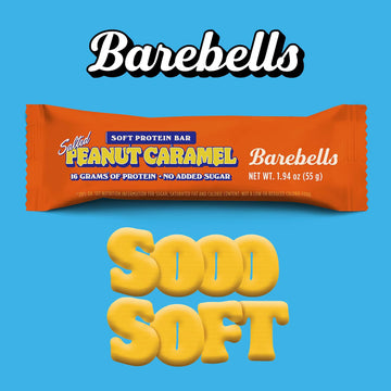 Barebells Soft Protein Bars Salted Peanut Caramel - 12 Count, Pack Of 2 - Protein Snacks With 16G Of High Protein - Chocolate Pr