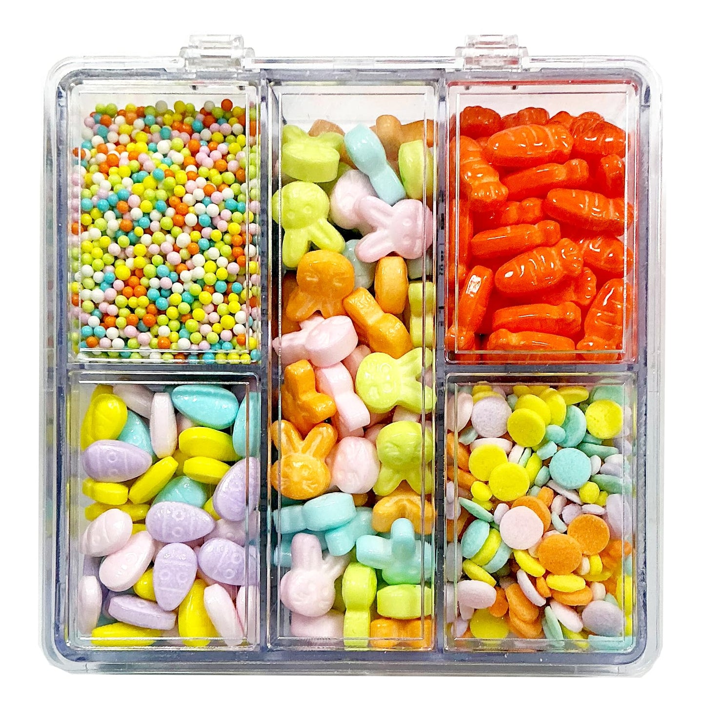 Easter Themed Sprinkles For Cake Decorating Pastel Sprinkles Mix With Bunny Carrot Eggs Nonpareils For Baking Cupcake Toppers Ice Cream.