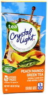 Crystal Light Green Tea Peach Mango Drink Mix (Makes 10-Quarts), 1.85-Ounce Canister (Pack of 4)
