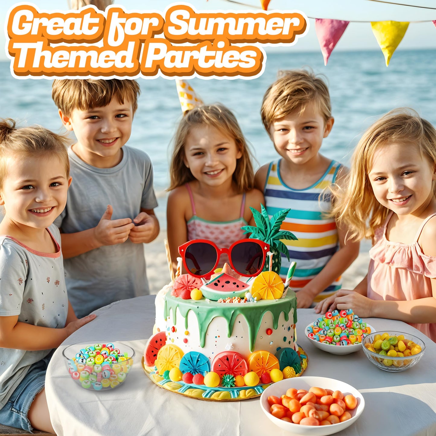 Summer Candy - Hard Candy Bulk 1 Lb Bag Of Individually Wrapped Small Candy (Approx. 116 Pcs) Hard Candies Assortment - Great Fo