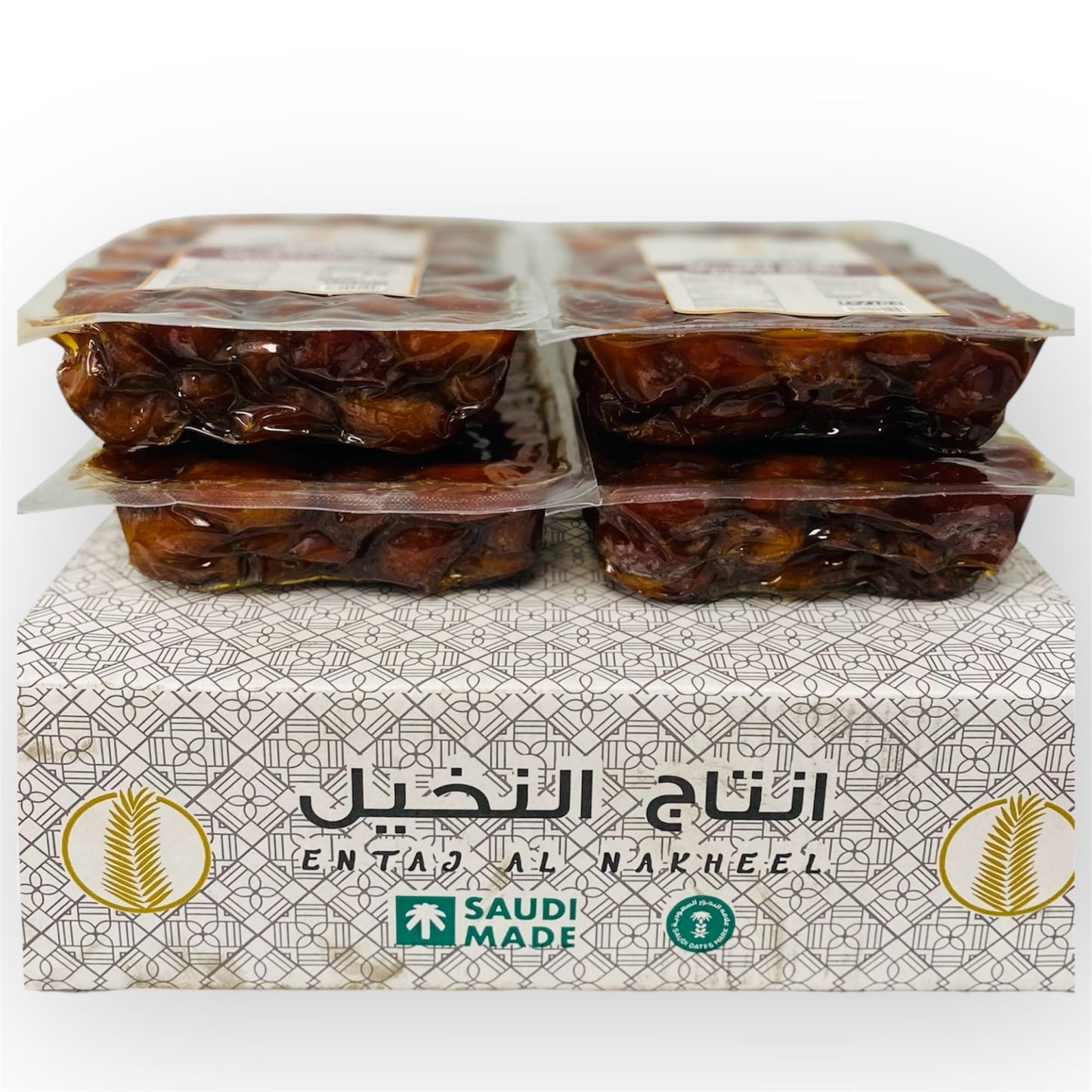 Golden Khalas Saudi Dates - 4 Pack-Box 8.8 Lbs Premium, Juicy & Naturally Sweet | Soft Texture, High Fiber & Antioxidants Dried