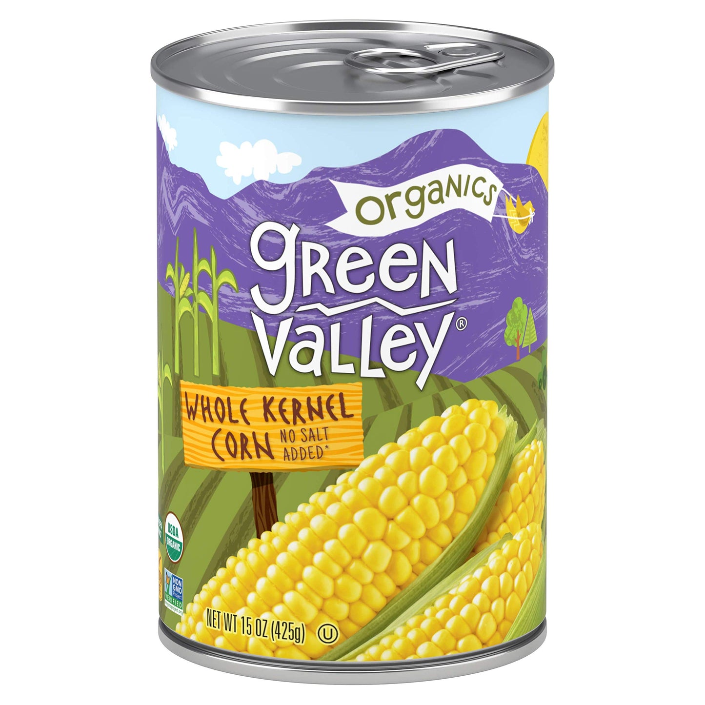 Green Valley Organics Whole Kernel Corn | Certified Organic | Non-GMO Project Verified | 100% Supersweet Variety Corn | Deliciou
