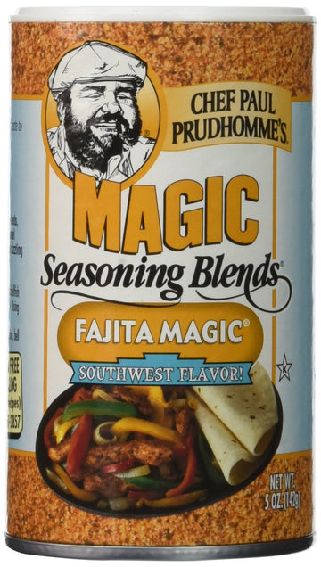 Chef Paul Prudhomme'S Magic Seasoning Blends ~ Fajita Magic, 5-Ounce Canister