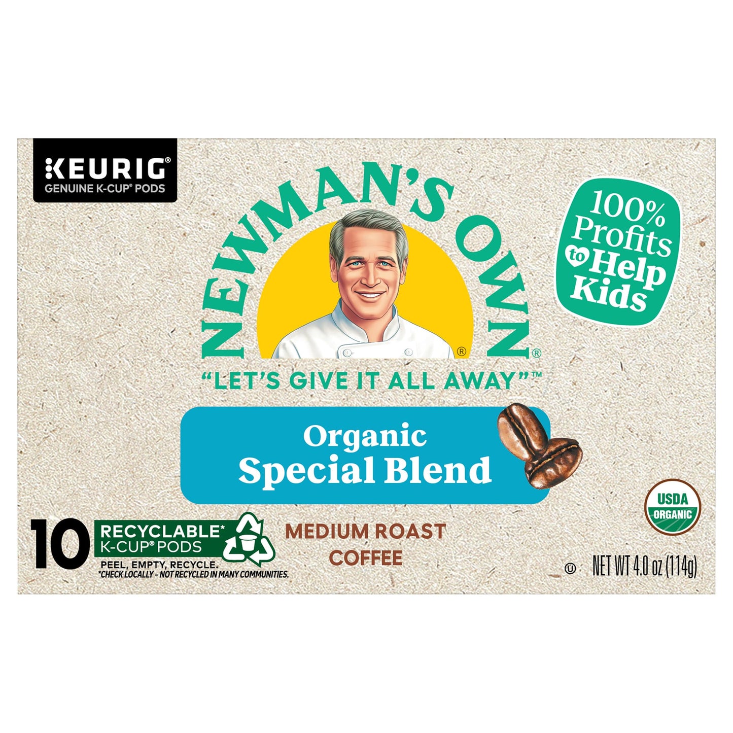 Newmans Own Special Blend Extra Bold Medium Roast Coffee 4 Ounce