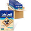 Triscuit Hint of Sea Salt Whole Grain Wheat Crackers, Vegan Crackers, Vegan Snacks, Bulk Snacks, 6 - 8.5 oz Boxes