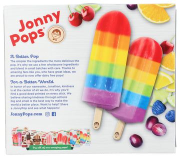 Jonnypops Organic Rainbow Fruit Stacks, 14.8 Fz