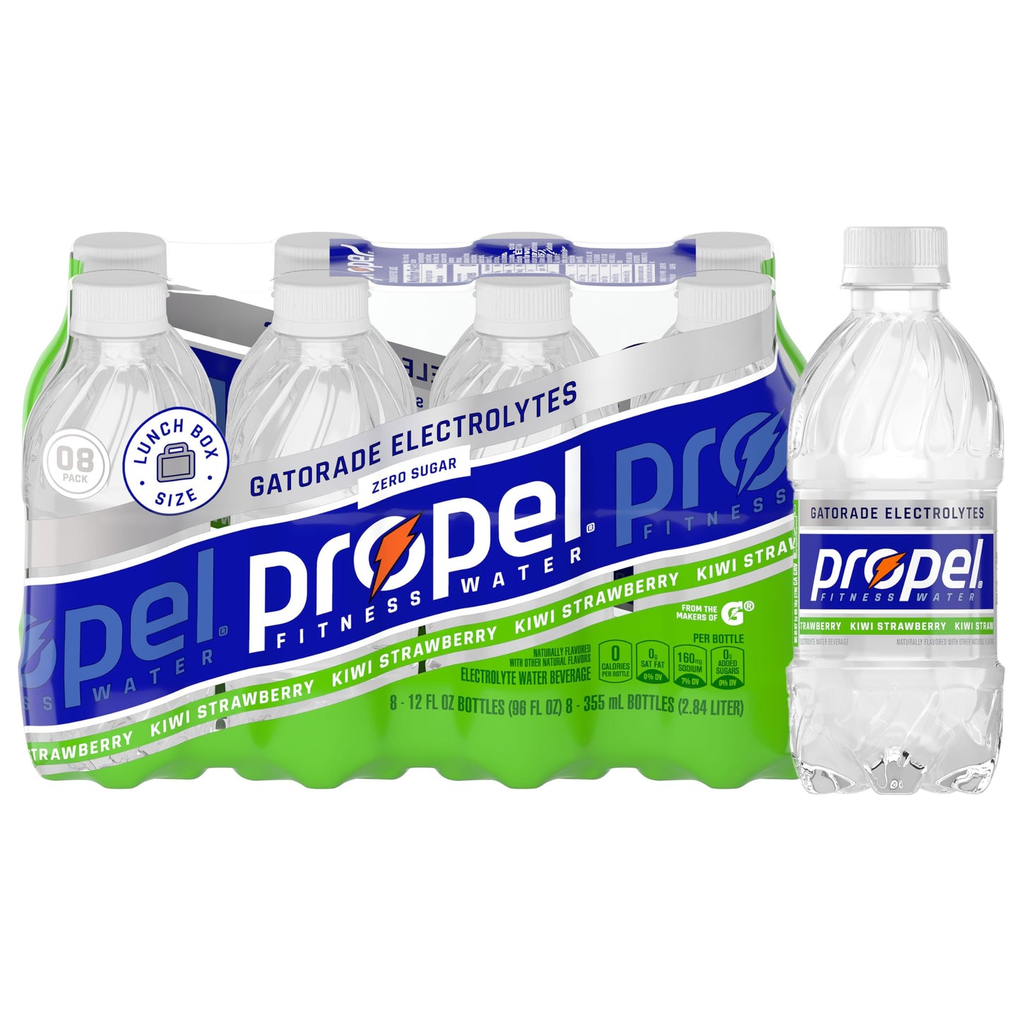 Propel Electrolyte Enhanced Water Sports Drink, Kiwi Strawberry Flavored Water, Zero Calorie & Zero Sugar Hydration with Electro