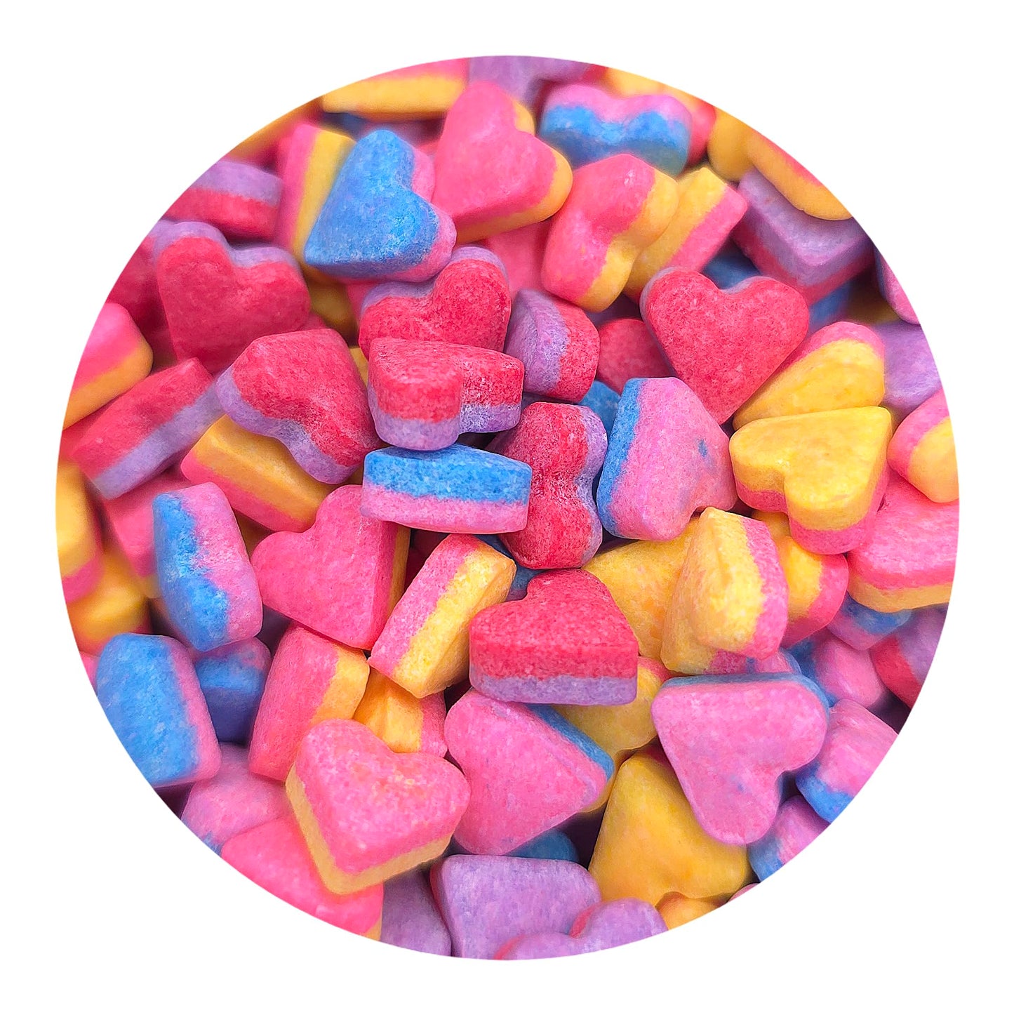 NCS Red, Yellow, Blue, Pink, and Purple Hearts Edible Candy Sprinkles, 8 ounces - Great for Cupcakes, Cookies, Cakes, Cakes Pops