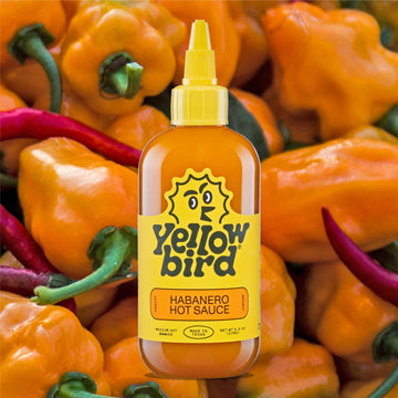 Yellowbird Classic Habanero Hot Sauce, 9.8 oz Pantry Size, Medium Hot, Made in Texas - Bold Flavor for Spicy Food Lovers