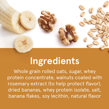 Quaker Protein Instant Oatmeal, Banana Nut, 10g Protein, Individual Packets, 36 Count