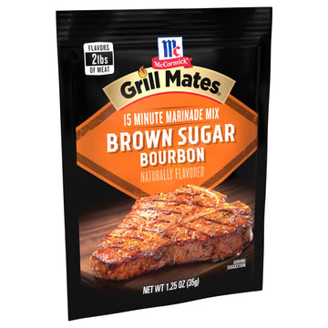 McCormick Grill Mates Brown Sugar spirit-inspired flavor Marinade, 1.25 oz, Pack of 12